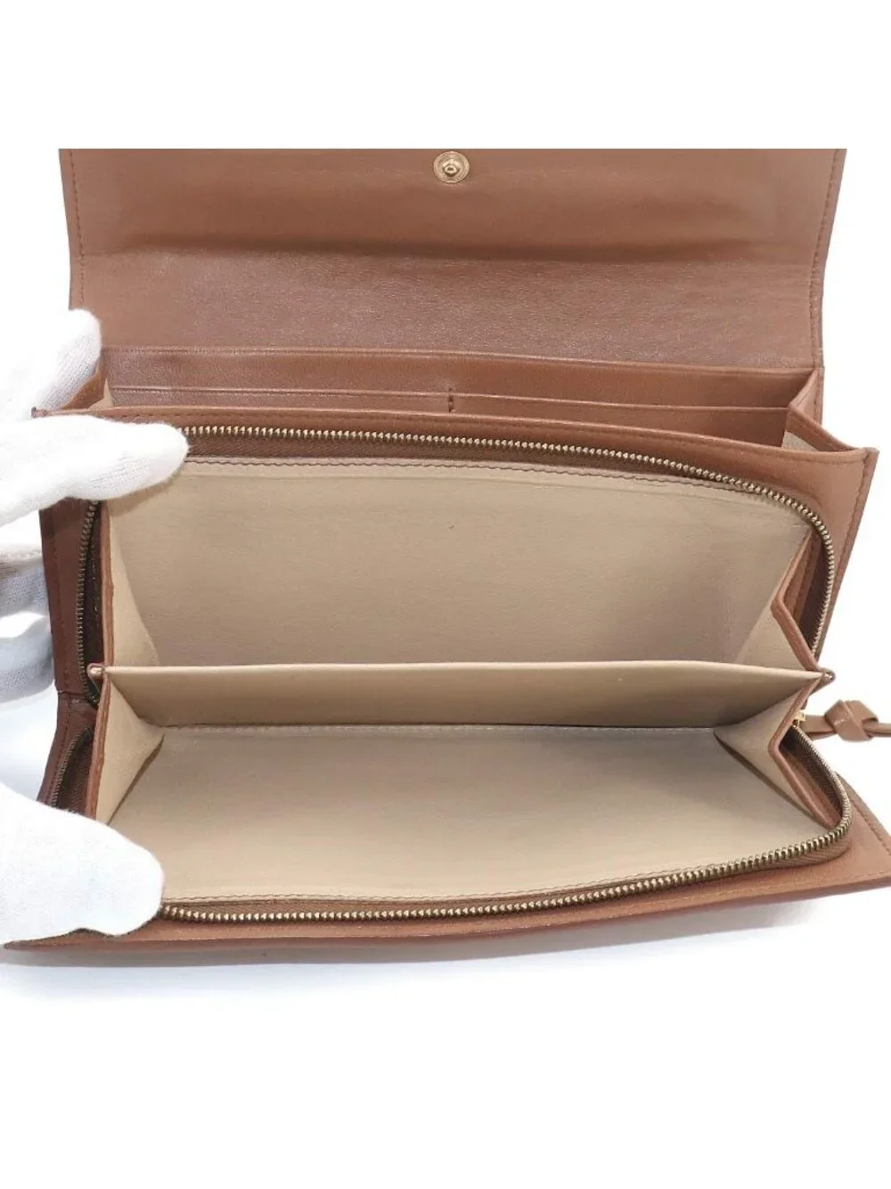 Bottega Veneta Intrecciato Bifold Wallet Leather Brown